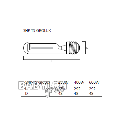 Sylvania Grolux HPS bulb 6